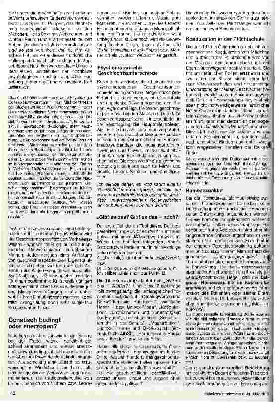 Vorschauseite 3: Geschlechtsspezifisches Rollenverhalten von Kindern - gibt es das (noch)?