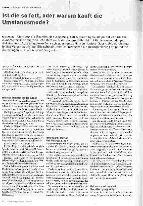 Vorschauseite 1: Ist die so fett, oder warum kauft die Umstandsmode?