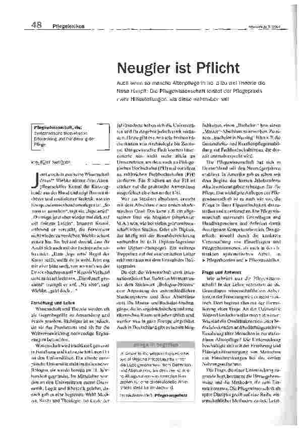 Vorschauseite 1: Neugier ist Pflicht