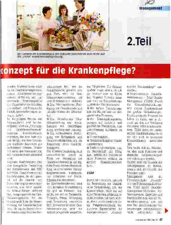Vorschauseite 2: Lean Management - ein Führungskonzept für die Krankenpflege? 2. Teil
