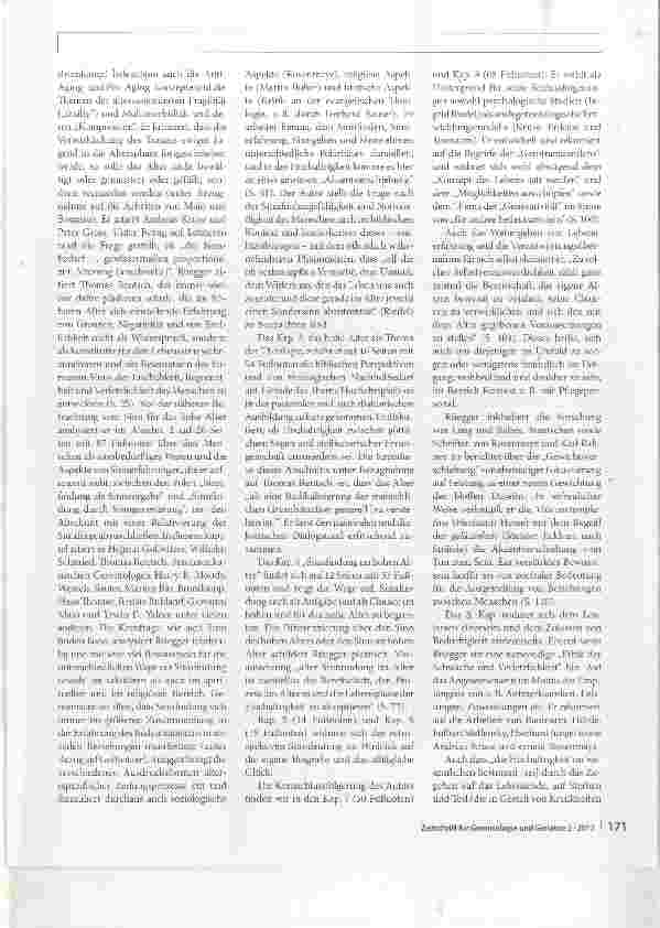 Vorschauseite 2: Sinn von Hochaltrigkeit für den Einzelnen und die Gesellschaft