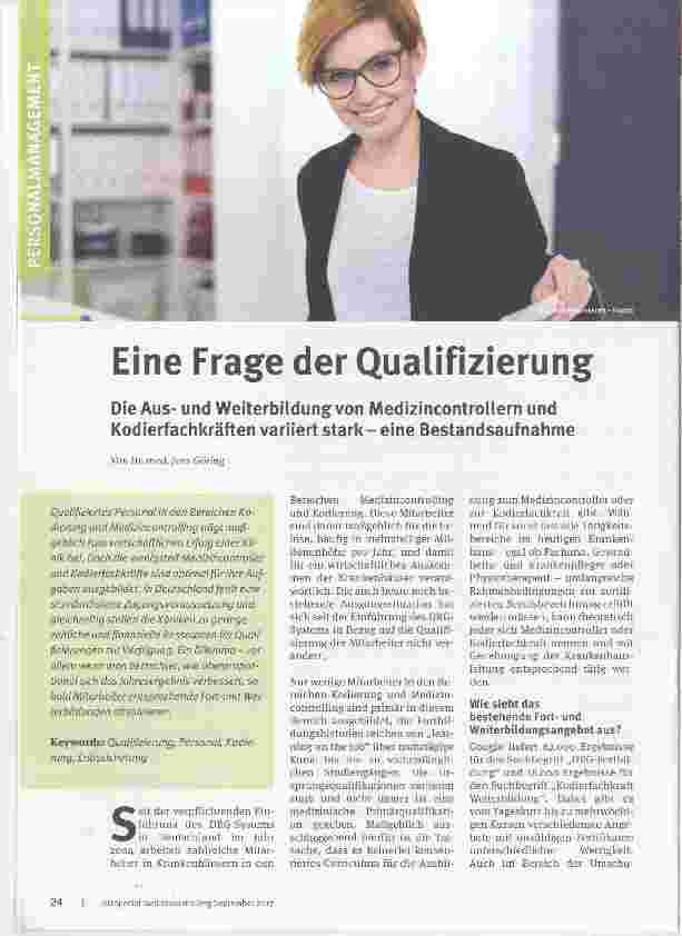 Vorschauseite 1: Eine Frage der Qualifizierung