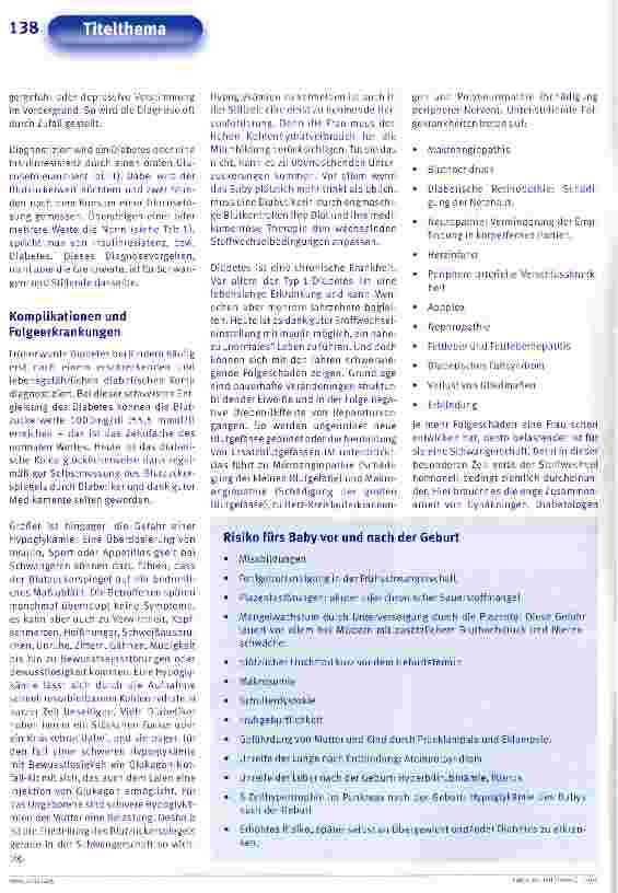 Vorschauseite 3: Diabetes mellitus in Schwangerschaft und Stillzeit