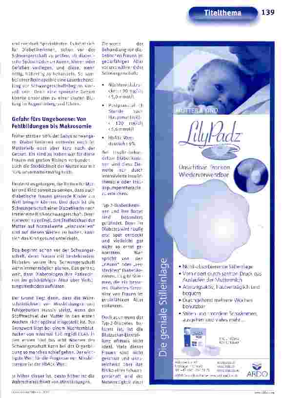 Vorschauseite 4: Diabetes mellitus in Schwangerschaft und Stillzeit