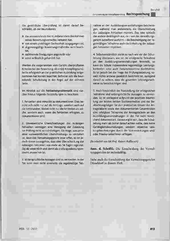 Vorschauseite 5: Zur Zulassung zur Altenpflegeprüfung