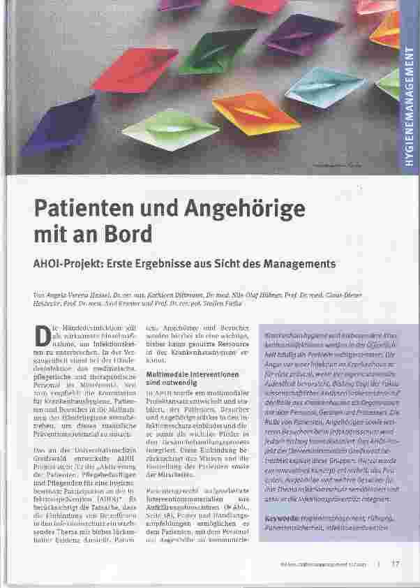 Vorschauseite 1: Patienten und Angehörige mit an Bord