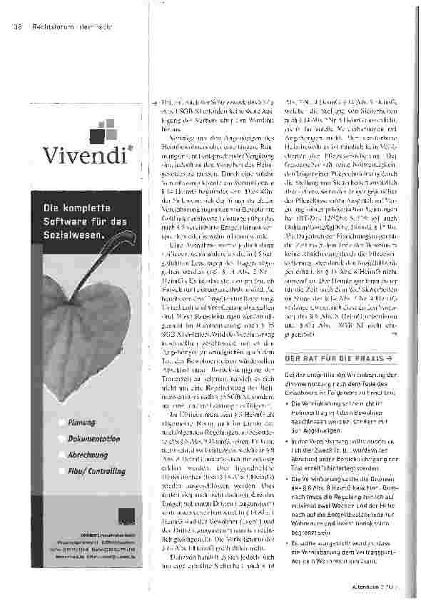 Vorschauseite 2: Regelungen nach dem Tode