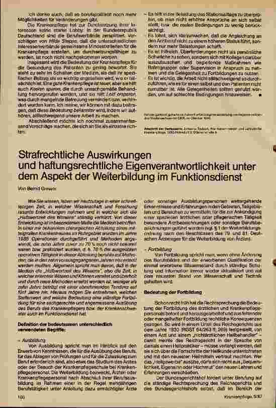 Vorschauseite 1: Strafrechtliche Auswirkungen und haftungsrechtliche Eigenverantwortlichkeit
