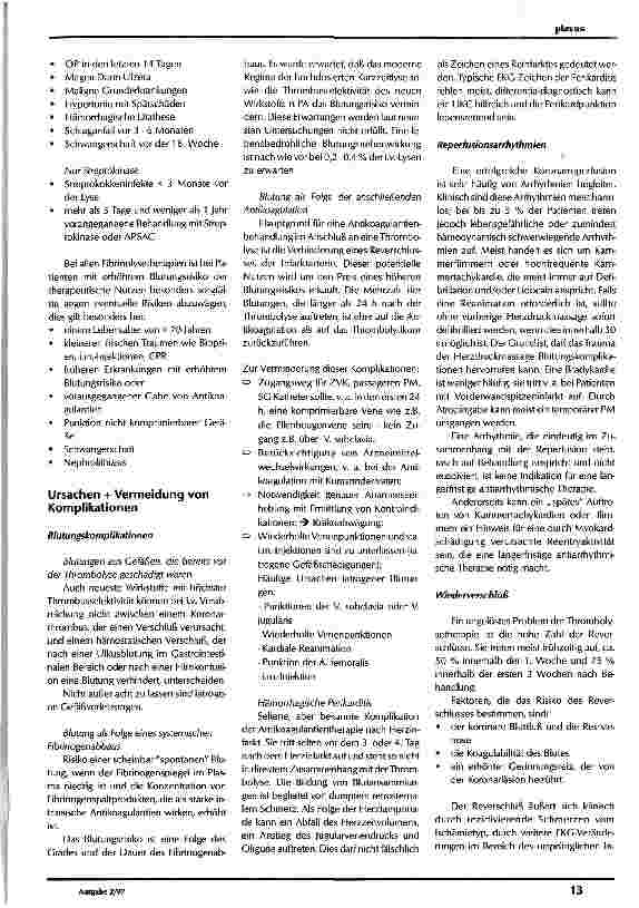 Vorschauseite 4: Systemische Lysetherapie bei akutem Myokardinfarkt