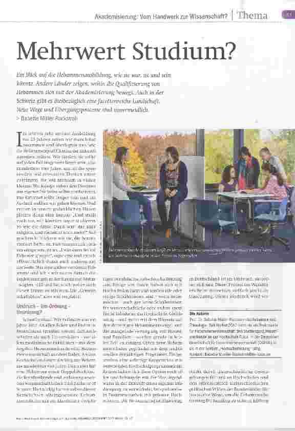 Vorschauseite 1: Mehrwert Studium?
