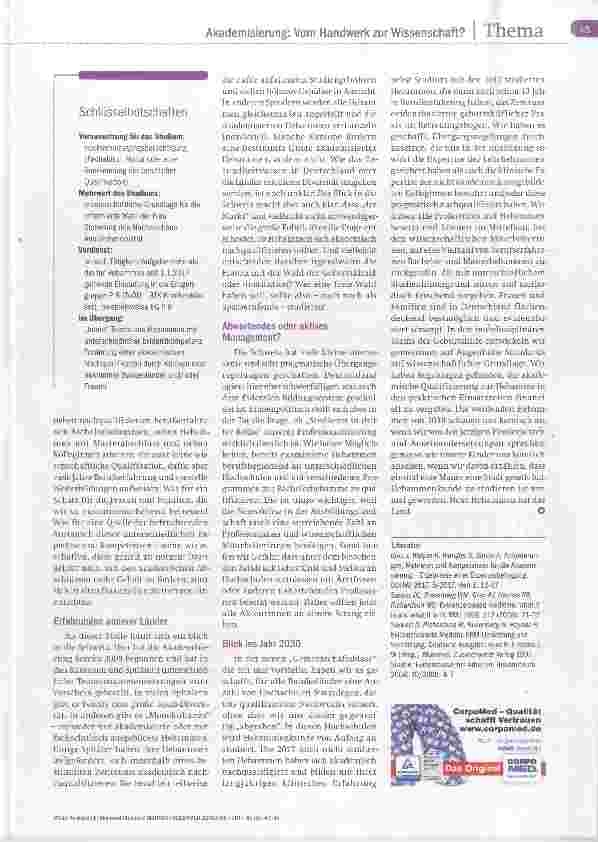 Vorschauseite 3: Mehrwert Studium?