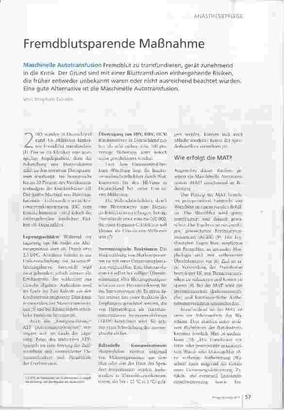 Vorschauseite 2: Fremdblutsparende Maßnahme