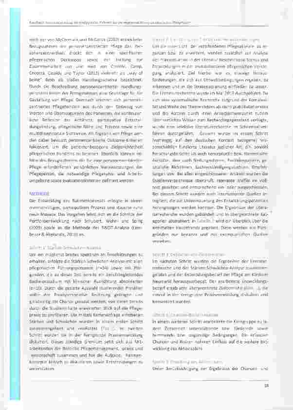 Vorschauseite 4: Praxisentwicklung als strategischer Rahmen für die Implementierung akademischer Pflegerollen
