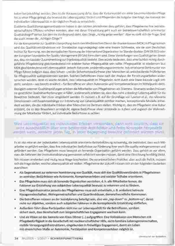 Vorschauseite 5: MEHR LEBENSQUALITÄT DURCH MODERNE KONZEPTE DES PFLEGEHEIMBAUS?