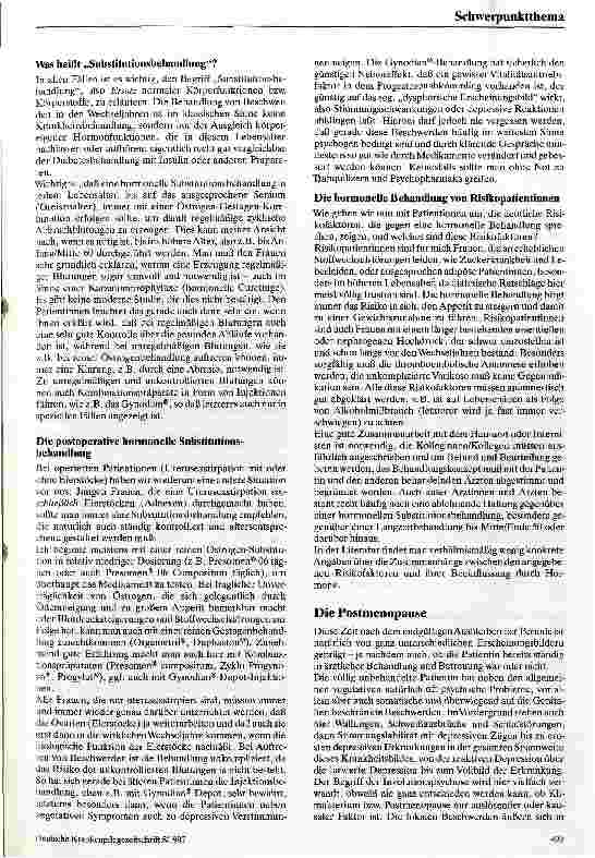 Vorschauseite 4: Das Klimaterium - die Wechseljahre Probleme und Behandlungsmöglichkeiten