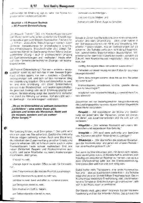 Vorschauseite 2: TQM - die neue Rolle der Mitarbeiter