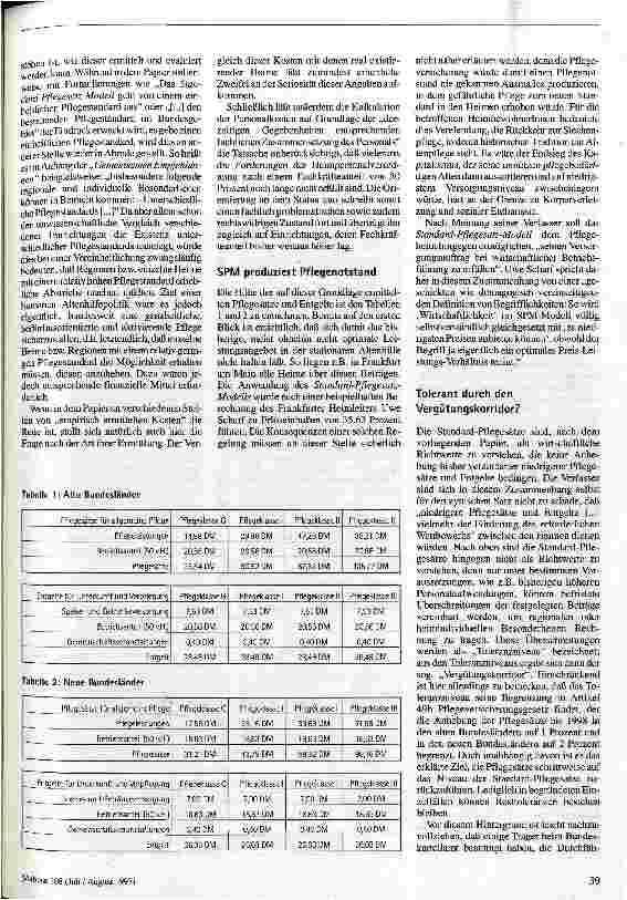Vorschauseite 2: Das Standard-Pflegenotstands-Modell Bundeseinheitliche Pflegesätze gefährden Heime