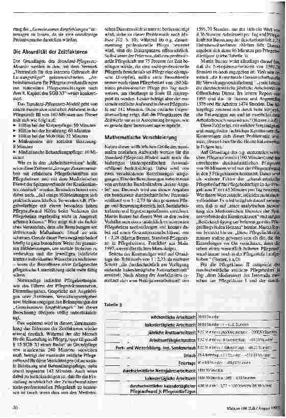 Vorschauseite 3: Das Standard-Pflegenotstands-Modell Bundeseinheitliche Pflegesätze gefährden Heime