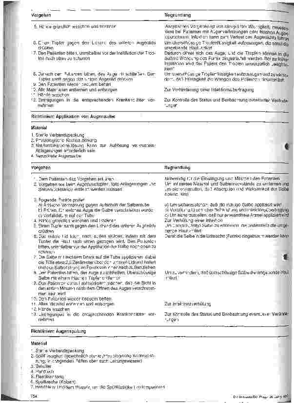 Vorschauseite 5: Stationshandbuch Klinische Krankenpflege 5. Folge Augenpflege