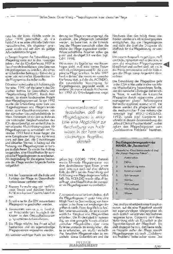 Vorschauseite 3: Pflegediagnosen in der deutschen Pflege