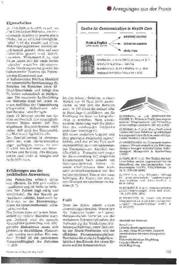 Vorschauseite 4: Was ist neu in der Therapie respiratorischer Komplikationen?