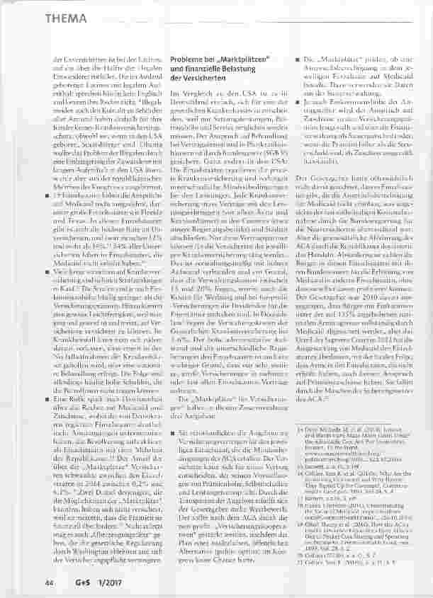 Vorschauseite 5: Bilanz „Obamacare“ und Gesundheitspolitik unter Trump
