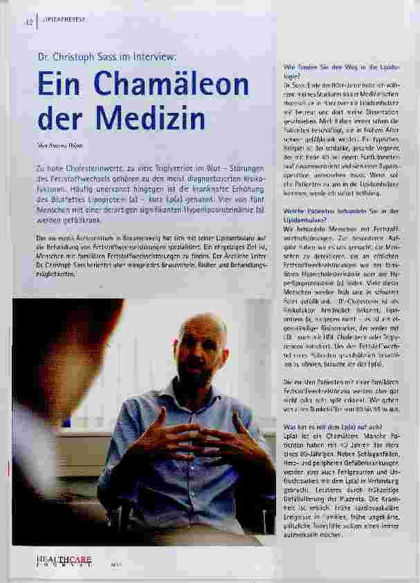 Vorschauseite 1: Ein Chamäleon der Medizin