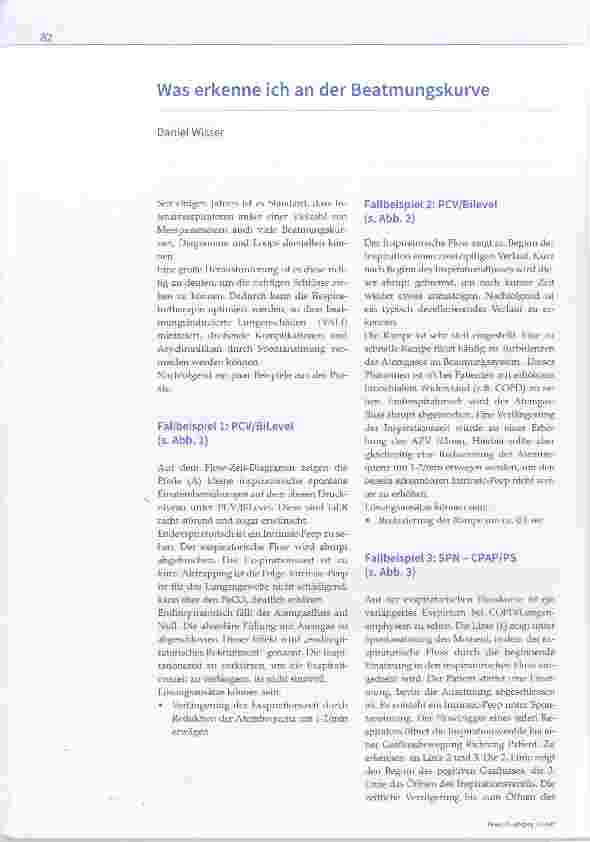 Vorschauseite 1: Was erkenne ich an der Beatmungskurve