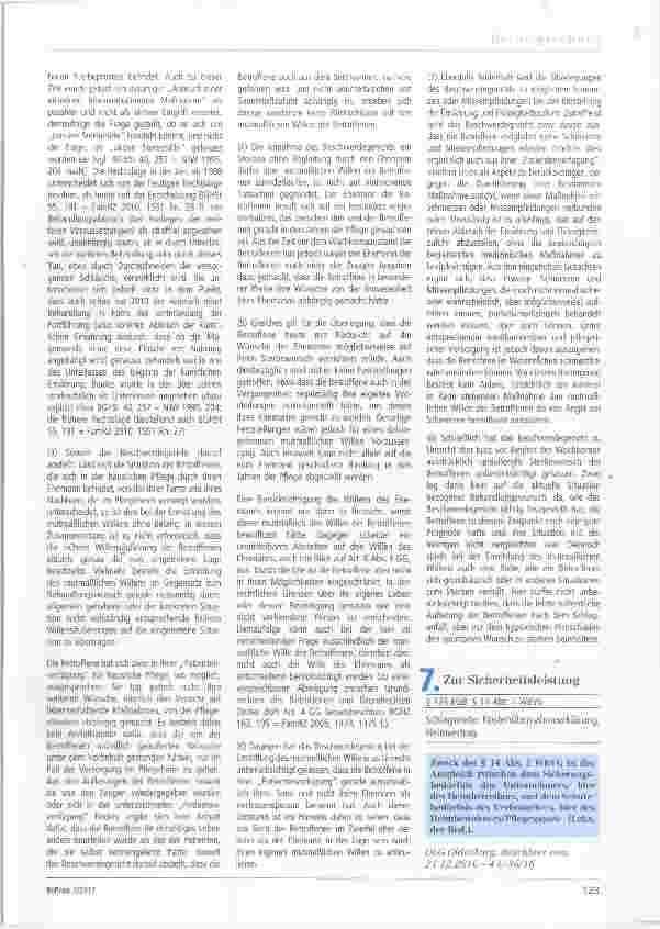 Vorschauseite 1: Zur Sicherheitsleistung