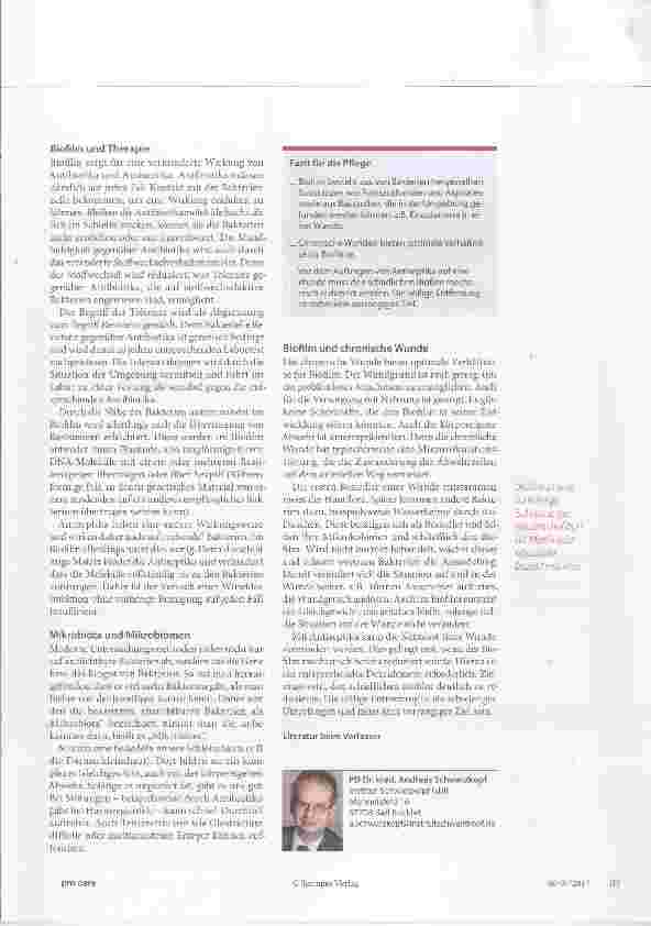 Vorschauseite 3: Nur saubere Wunden heilen