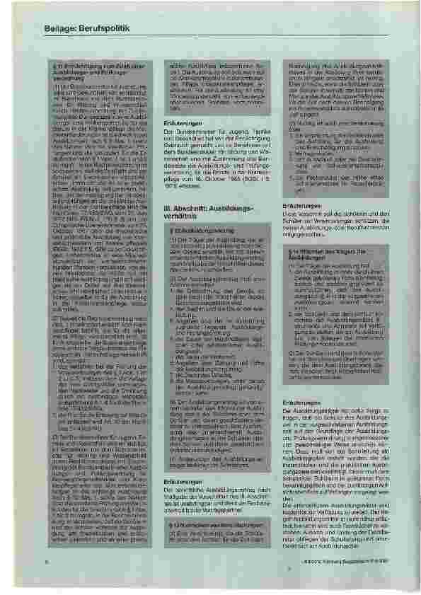 Vorschauseite 5: Erläuterungen zum Krankenpflegegesetz und zur Ausbildungsund Prüfungsverordnung für die Berufe in der Krankenpflege