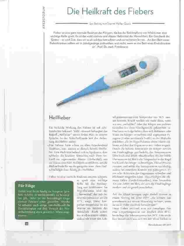 Vorschauseite 1: Die Heilkraft des Fiebers