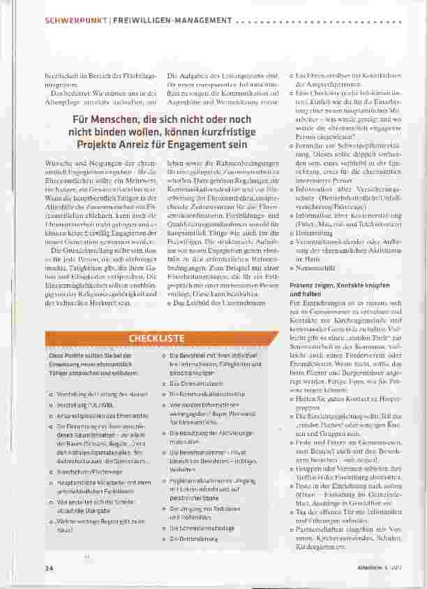 Vorschauseite 3: Ehrenamt im Wandlungsprozess