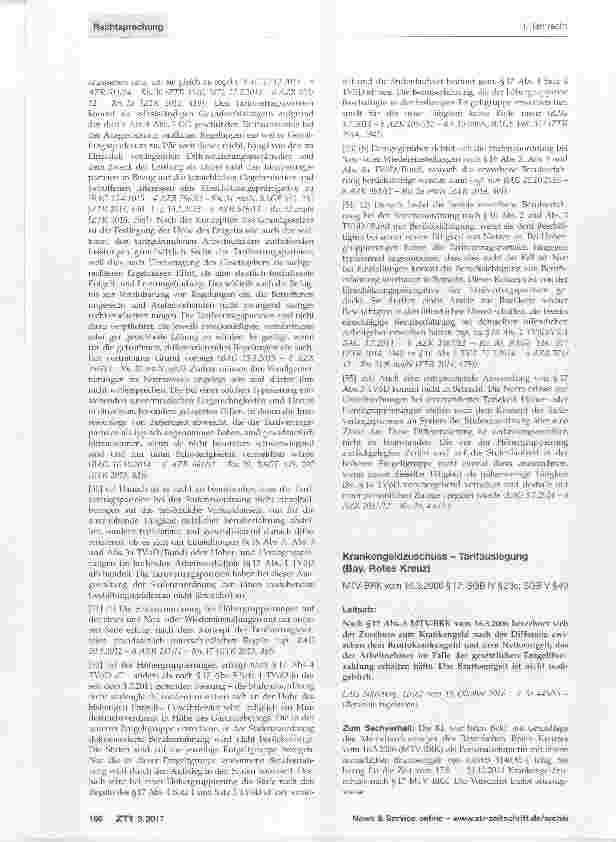 Vorschauseite 5: Eingruppierung - Klageänderung in der Revisionsinstanz