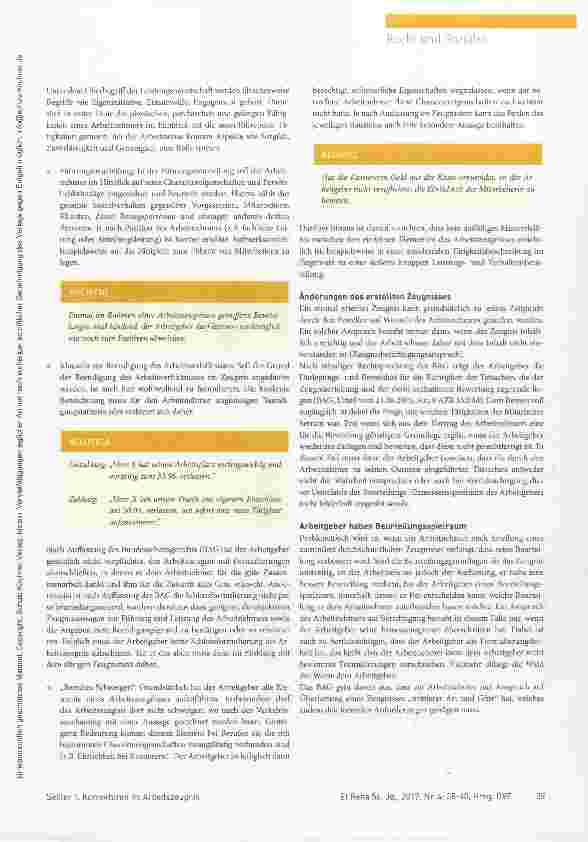 Vorschauseite 2: Korrekturen im Arbeitszeugnis