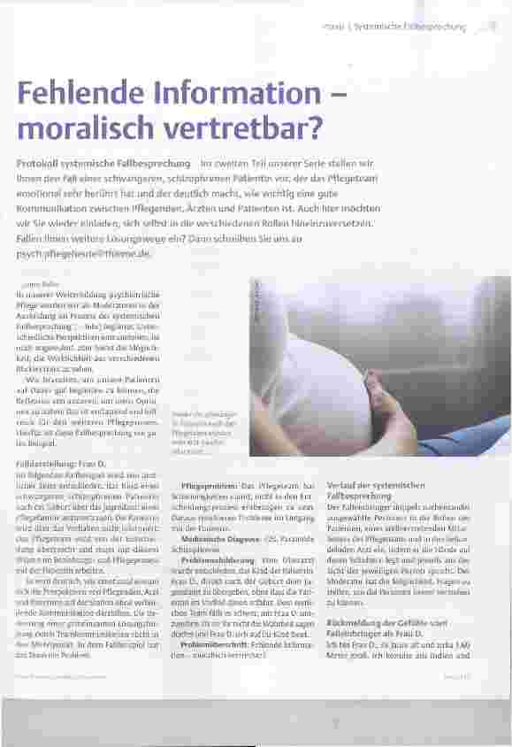 Vorschauseite 1: Fehlende Information moralisch vertretbar?