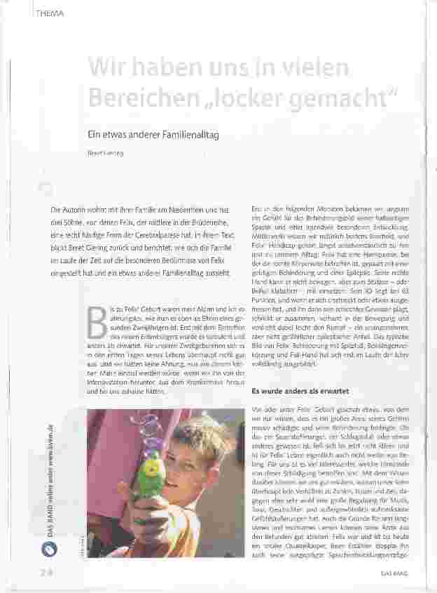 Vorschauseite 1: Wir haben uns in vielen Bereichen locker gemacht