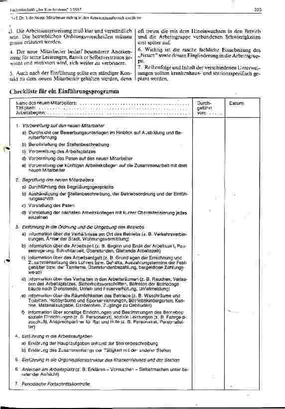 Vorschauseite 2: Mitarbeiter richtig in den Krankenhausbetrieb einführen