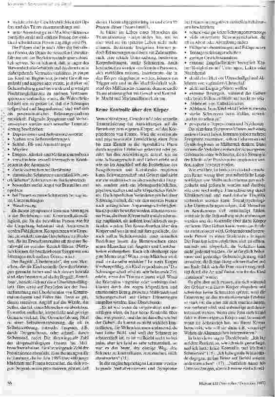 Vorschauseite 2: Natürlich hasse ich Untersuchungen ... Auswirkungen negativer sexueller Erfahrungen auf Schwangerschaft und Geburtserleben