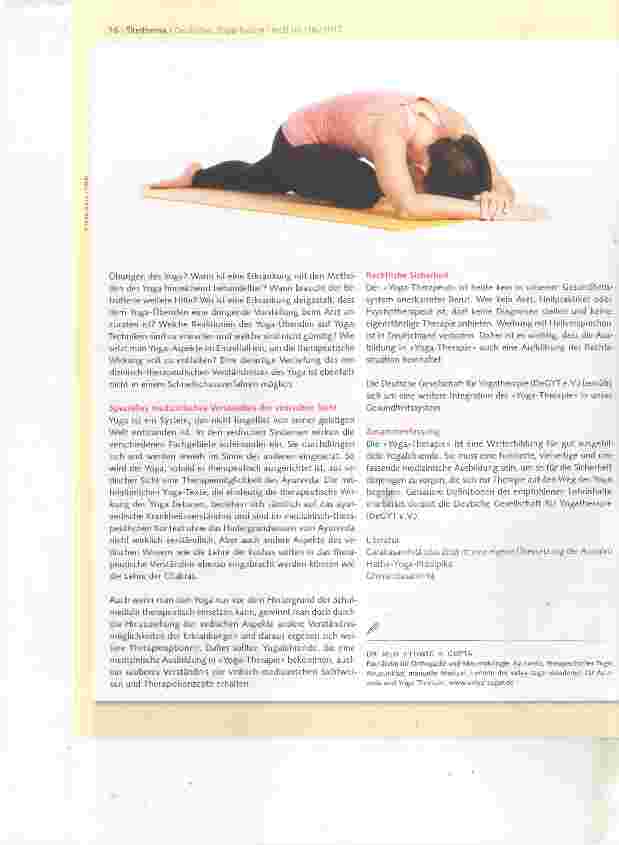 Vorschauseite 3: Vom Yogalehrer zum Yoga-Therapeuten