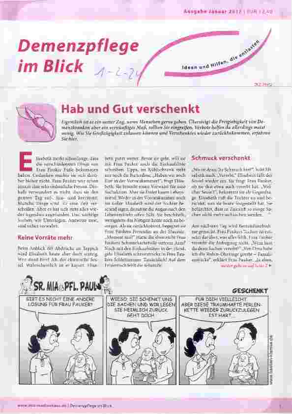 Vorschauseite 1: Hab und Gut verschenkt