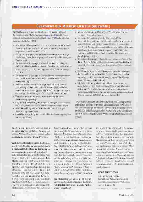 Vorschauseite 3: Energiesektor bleibt in Bewegung