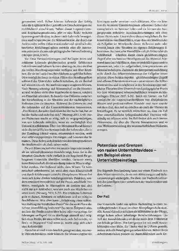 Vorschauseite 2: Wie kann hermeneutische Fallkompetenz gelingen?