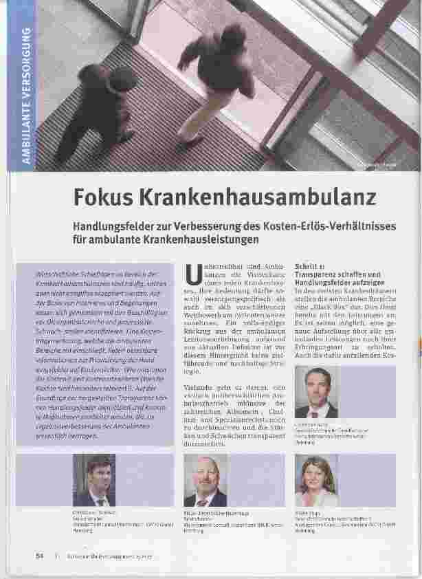 Vorschauseite 1: Fokus Krankenhausambulanz