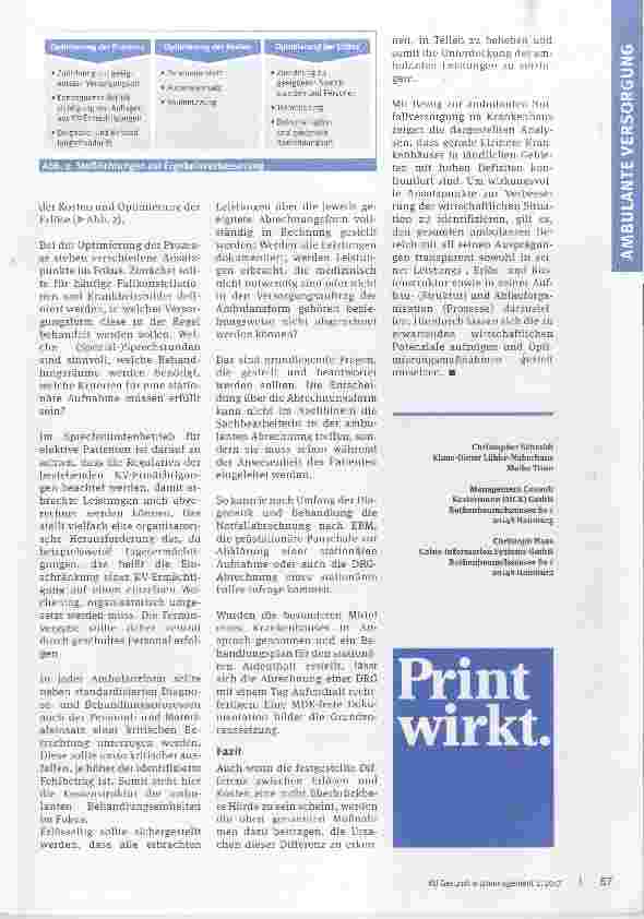 Vorschauseite 4: Fokus Krankenhausambulanz