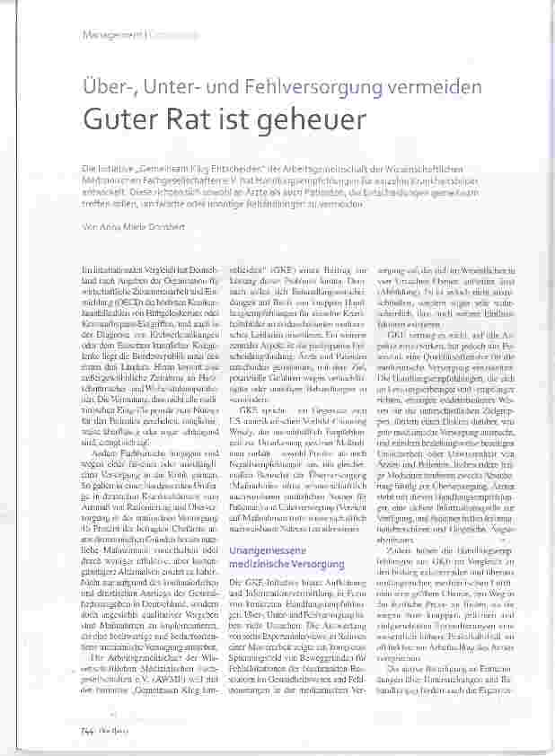 Vorschauseite 1: Guter Rat ist geheuer