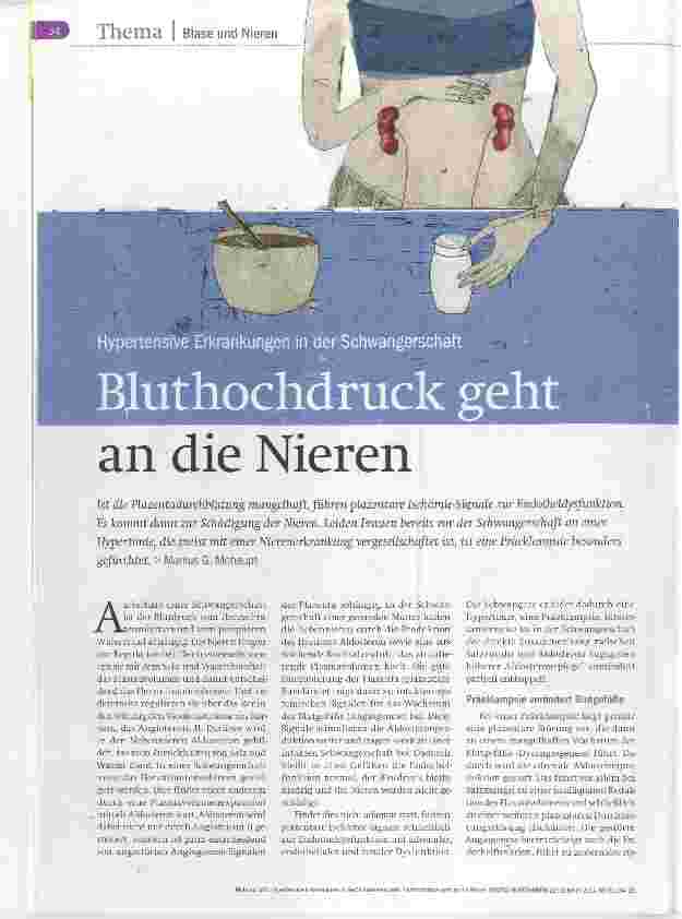 Vorschauseite 1: Bluthochdruck geht an die Nieren