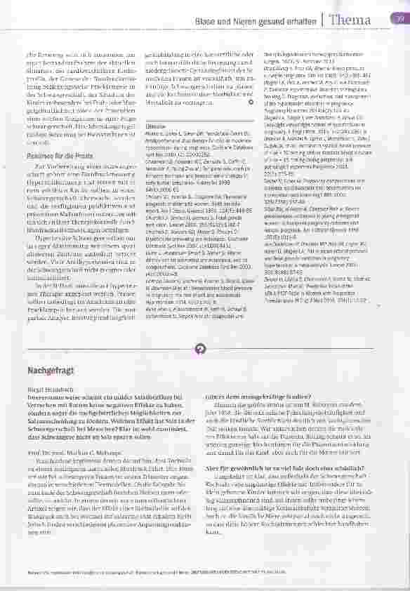 Vorschauseite 6: Bluthochdruck geht an die Nieren