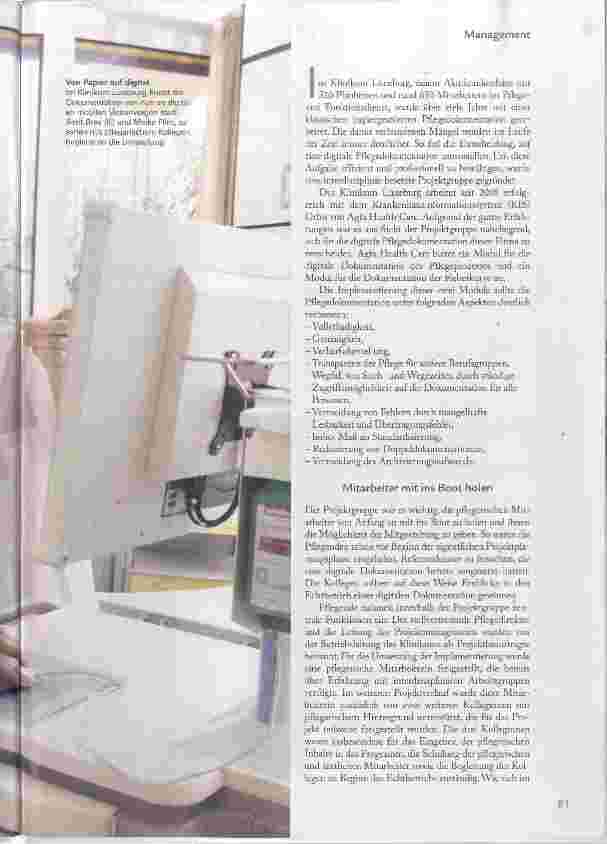 Vorschauseite 2: Auf dem Weg zum papierlosen Krankenhaus