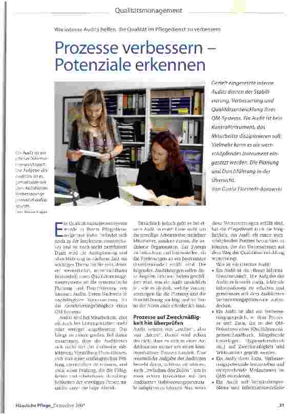 Vorschauseite 1: Prozesse verbessern -Potenziale erkennen
